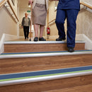 Cobalt blue insert on 70x40mm heavy duty anti-slip stair nosing