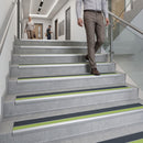Midnight grey insert on 70x40mm heavy duty anti-slip stair nosing profile