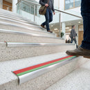 Red anti-slip insert colour for 70x40mm heavy duty aluminium stair nosing