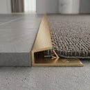 Satin brass finish on screw-fit 13mm square edge naplock