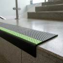 PVC Anti Slip Stair Nosing 62.5x35mm Safety Edge Protection
