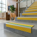 Anti Slip Stair Nosing 56x32mm Silver Aluminium PVC Insert
