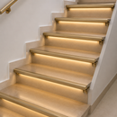 LED Stair Nosing Aluminium Channel Profile | Accepts 8mm LED Strip | 2.5m | 4 Colours | 9mm & 11mm