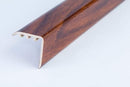 uPVC wood effect stair nosing in Walnut finish