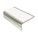 Square Aluminium Stair Nosing 2.44m Single Insert