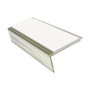 Aluminium Stair Nosing 2.75m Rake Back Single Insert Strip