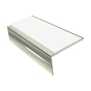 Square Aluminium Stair Nosing 3.22m, 25mm Riser Slip-Resistant Profile for Vinyl & Carpets Stylish Safety for Home Stairs
