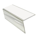 Rake Back Aluminium Stair Nosing 2.44m 56mm Tread PVC Insert