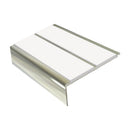 Square Aluminium Stair Nosing 2.44m 93mm Tread 32mm Riser