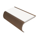 Bullnose Aluminium Stair Nosing 2.75m Single Insert 39mm