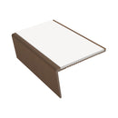 Rake Back Single Channel Aluminium Stair Nosing 2.75m Slip-Resistant for Vinyl, Lino & Carpets Durable, Stylish, Ideal for Homes & Businesses