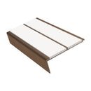 Rake Back Stair Nosing 2.75m Aluminium Double PVC Insert 5mm