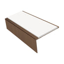 Square Aluminium Stair Nosing 3.22m, 25mm Riser Slip-Resistant Profile for Vinyl & Carpets Stylish Safety for Home Stairs