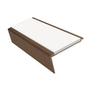Aluminium Stair Nosing 2.75m Rake Back Single Insert Strip