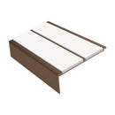 Square Aluminium Stair Nosing 2.44m 93mm Tread 32mm Riser