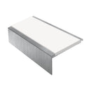 Square Aluminium Stair Nosing 2.44m Single Insert