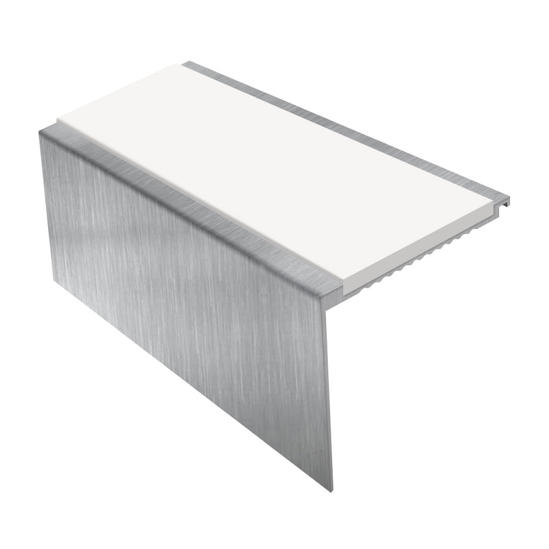 Square Aluminium Stair Nosing 3.22m, 62mm Tread Slip-Resistant, Durable Profile for Medium Carpets & Heavy-Duty Flooring Custom Finishes Available