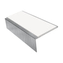Square Aluminium Stair Nosing 2.75m, 25mm Riser Stylish, Slip-Resistant Profile for Vinyl, Lino & Lightweight Carpets - Durable Home Safety Solution