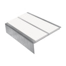 Square Aluminium Stair Nosing 2.44m 93mm Tread 32mm Riser