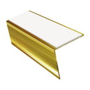 Rake Back Aluminium Stair Nosing 2.44m 56mm Tread PVC Insert