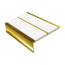Square Aluminium Stair Nosing 2.44m 93mm Tread 32mm Riser