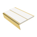 Rake Back Stair Nosing 2.75m Aluminium Double PVC Insert 5mm