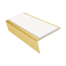 Aluminium Stair Nosing 2.75m Rake Back Single Insert Strip