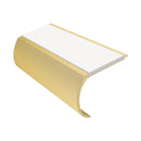 Heavy Duty Bullnose Aluminium Stair Nosing 2.75m, Single Insert, 57mm Riser, Slip-Resistant, Durable for High-Traffic Areas, Ideal for Home & Business