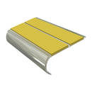 Bullnose Stair Nosing 2.75m Aluminium Double PVC Insert 39mm