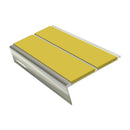 Rake Back Stair Nosing 2.75m Aluminium Double PVC Insert 5mm