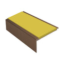Square Aluminium Stair Nosing 2.44m Single Insert