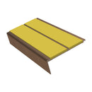 Rake Back Stair Nosing 2.75m Aluminium Double PVC Insert 5mm