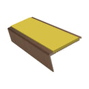 Aluminium Stair Nosing 2.75m Rake Back Single Insert Strip