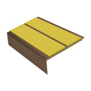Square Aluminium Stair Nosing 2.75m 93mm Tread 32mm Riser