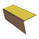 Rake Back Aluminium Stair Nosing 2.44m 56mm Tread PVC Insert