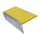 Carpet Stair Nosing 2.44m Aluminium Rake Back PVC Insert