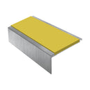 Square Aluminium Stair Nosing 2.44m Single Insert
