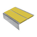 Square Aluminium Stair Nosing 2.44m 93mm Tread 32mm Riser