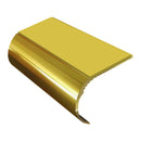 Bullnose aluminum stair nosing with slip-resistant PVC insert, 37mm riser height, 3.22m length profile