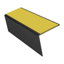 Rake Back Aluminium Stair Nosing 2.44m 56mm Tread PVC Insert