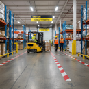 Premium Heavy-Duty Aisle Marking Tape for Industrial Safety - Easy Installation, Custom Sizes, and Low Maintenance