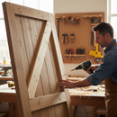 Premium Scandinavian Pine Door Bracing Pack with 1100mm Long Braces and 250mm Lock Block for Solid Doors