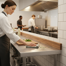 Premium Rounded Edge Upstand 3000mm in Rich Walnut Finish for Elegant Kitchen Design