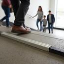 Premium Self-Adhesive Stair Nosing Profile 900mm - Versatile Brushed Steel Finish for Easy Installation and Flooring Protection