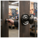 Premium WC Turn and Release Knob in Gun Metal Finish, Solid Brass Construction for Traditional Door Designs