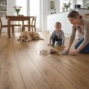 Premium Water-Resistant 10mm Laminate Flooring with Natural Wood Imitation for Kitchens and Bathrooms