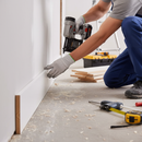 Premium White Painted Large Base Moulding 2.4m Length, 14mm Thickness for Contemporary Room Finishing