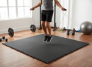 Premium Large Interlocking Gym Mats - Rubber & EVA Foam Tiles for Home Workouts, Noise Reduction and Floor Protection