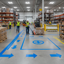 Premium Durable Die-Cut Floor Marking Shapes for Industrial Safety Zones and 5S Compliance
