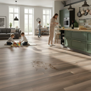 Premium Robusto Villa 12mm Laminate Flooring in Deep Oak Tone with Water-Resistant Finish and AC5 Wear Rating for Heavy Traffic